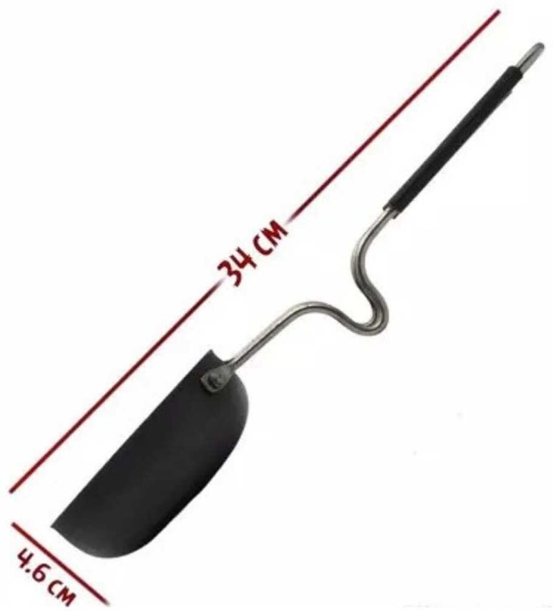 Kashvi Iron Tadka Pan with Steel Handle - Image 2